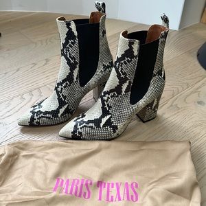 NWOT Paris Texas Snake-skin boot White